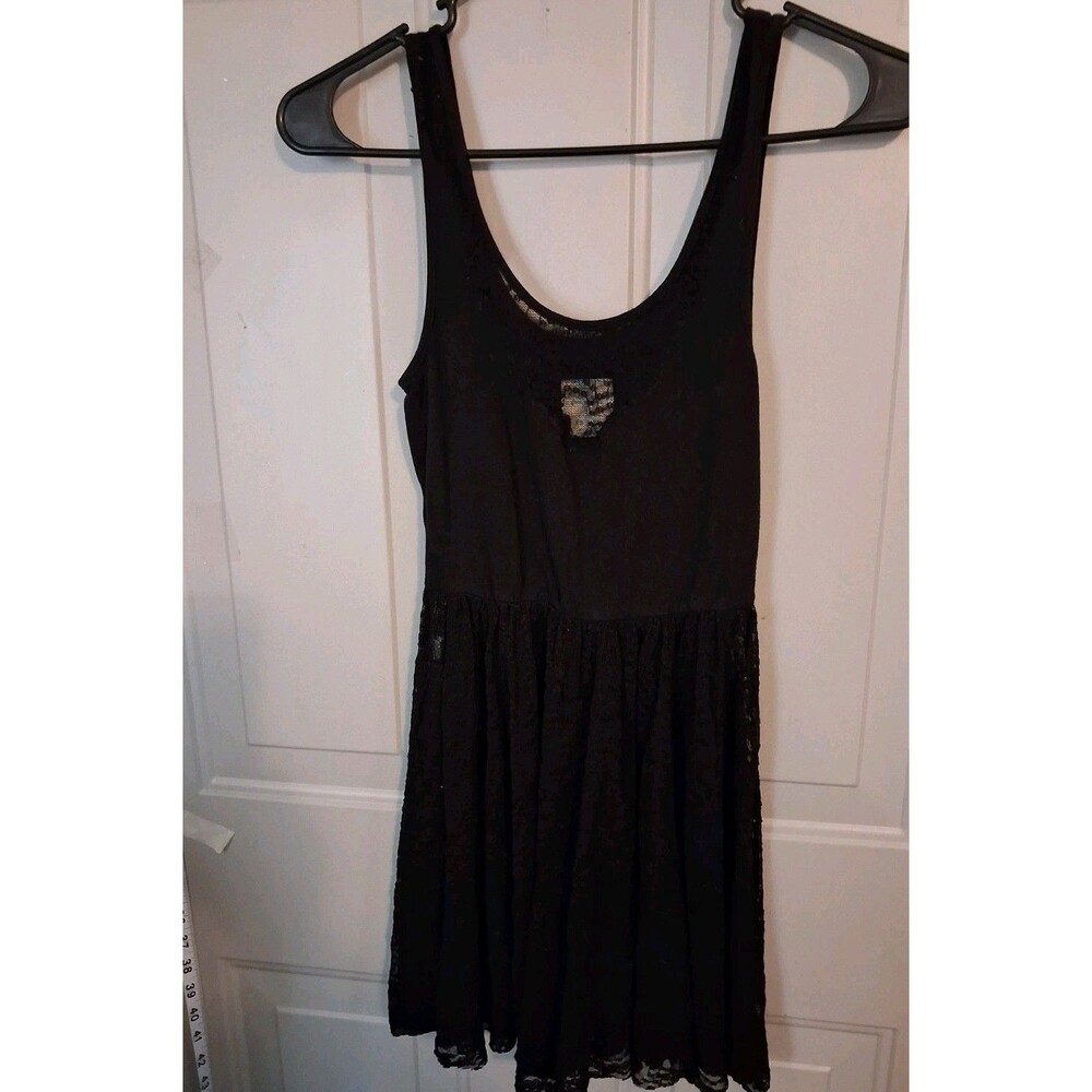 Free People Intimately Black Lace Slip Dress XS Sleeveless Babydoll Chemise...